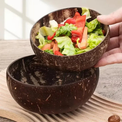 🥥 Купички на едро от естествени кокосови орехи за сервиране на ястия, салата, овесена каша, кисело мляко